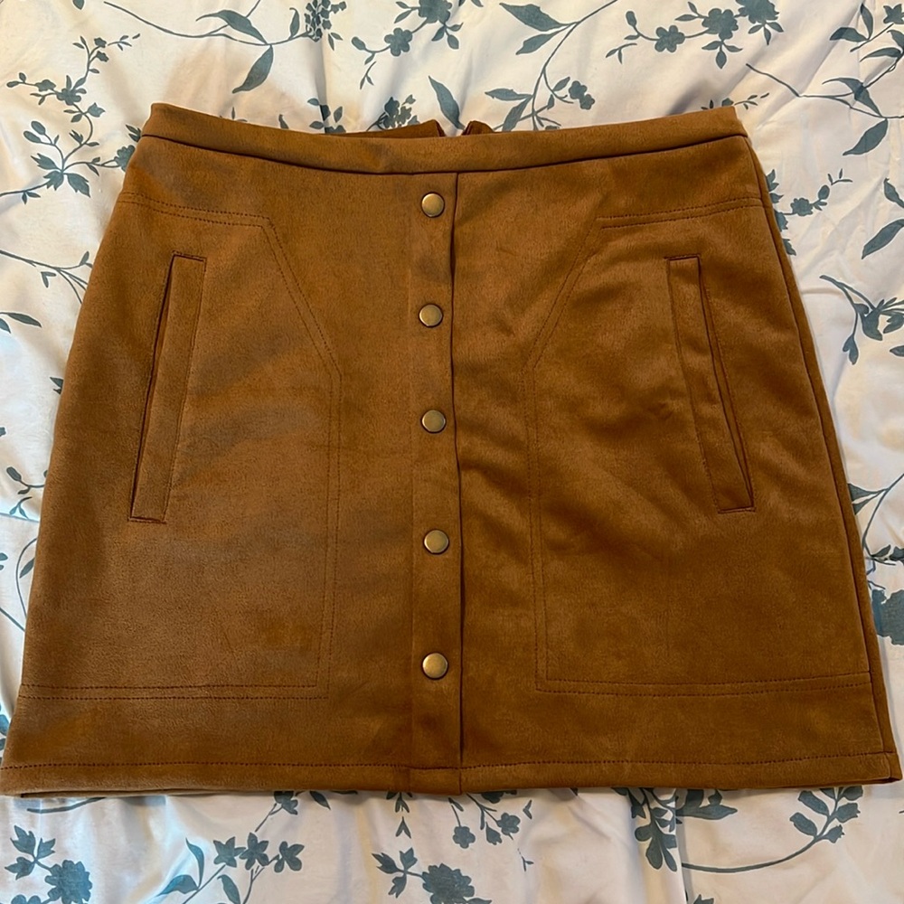 Suede Skirt